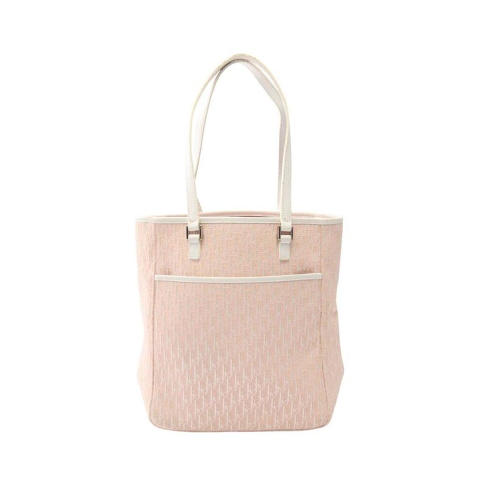 Dior Trotter Canvas Leather Tote Bag